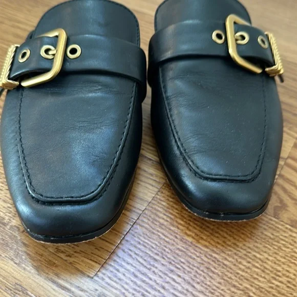 Dolce Vita Black Leather Mules - Picture 3 of 3